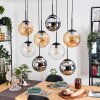 Gastor Lampa wisząca, Kula świetlna, Lampa wisząca W kolorze bursztynu, Chrom, Przezroczysty, Przydymiony, 8-punktowe