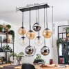 Gastor Lampa wisząca, Kula świetlna, Lampa wisząca W kolorze bursztynu, Chrom, Przezroczysty, Przydymiony, 8-punktowe