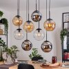 Gastor Lampa wisząca, Kula świetlna, Lampa wisząca W kolorze bursztynu, Chrom, Przezroczysty, Przydymiony, 8-punktowe