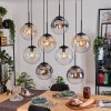 Gastor lampa wisząca, kula świetlna, lampa wisząca bursztynowy, przezroczysty, przydymiony, 8-punktowe