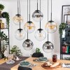 Gastor lampa wisząca, kula świetlna, lampa wisząca bursztynowy, przezroczysty, przydymiony, 8-punktowe