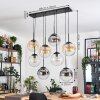 Gastor lampa wisząca, kula świetlna, lampa wisząca bursztynowy, przezroczysty, przydymiony, 8-punktowe