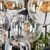 Gastor lampa wisząca, kula świetlna, lampa wisząca bursztynowy, przezroczysty, przydymiony, 8-punktowe