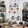 Gastor lampa wisząca, kula świetlna, lampa wisząca bursztynowy, przezroczysty, przydymiony, 8-punktowe