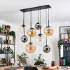 Gastor Lampa wisząca, Kula świetlna, Lampa wisząca W kolorze bursztynu, Chrom, Przezroczysty, Przydymiony, 8-punktowe