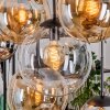 Gastor Lampa wisząca, Kula świetlna, Lampa wisząca W kolorze bursztynu, Chrom, Przezroczysty, Przydymiony, 8-punktowe
