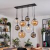 Gastor Lampa wisząca, Kula świetlna, Lampa wisząca W kolorze bursztynu, Chrom, Przezroczysty, Przydymiony, 8-punktowe