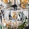 Gastor lampa wisząca, kula świetlna, lampa wisząca bursztynowy, chrom, przezroczysty, przydymiony, 8-punktowe