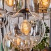 Gastor lampa wisząca, kula świetlna, lampa wisząca bursztynowy, chrom, przezroczysty, przydymiony, 8-punktowe