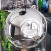 Koyoto Lampa wisząca, Kula świetlna, Lampa wiszącego klastra W kolorze bursztynu, Chrom, Przezroczysty, Przydymiony, 4-punktowe