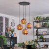 Ripoll lampa wisząca, kula świetlna, lampa wisząca kaskadowa miedziany, 4-punktowe
