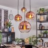 Koyoto Lampa wisząca, Kula świetlna, Lampa wiszącego klastra Przezroczysty, W kolorze miedzi, 4-punktowe