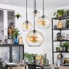Koyoto Lampa wisząca, Kula świetlna, Lampa wiszącego klastra W kolorze bursztynu, Przezroczysty, 4-punktowe
