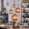 Koyoto Lampa wisząca, Kula świetlna, Lampa wiszącego klastra W kolorze miedzi, 4-punktowe