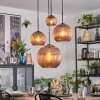 Koyoto Lampa wisząca, Kula świetlna, Lampa wiszącego klastra W kolorze miedzi, 4-punktowe