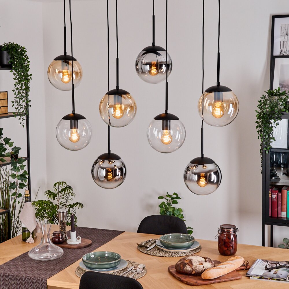Gastor Lampa wisząca, Kula świetlna, Lampa wisząca W kolorze bursztynu, Chrom, Przezroczysty, Przydymiony, 8-punktowe main product photo