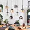 Gastor Lampa wisząca, Kula świetlna, Lampa wisząca W kolorze bursztynu, Chrom, Przezroczysty, Przydymiony, 8-punktowe