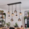 Gastor Lampa wisząca, Kula świetlna, Lampa wisząca W kolorze bursztynu, Chrom, Przezroczysty, Przydymiony, 8-punktowe
