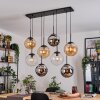 Gastor Lampa wisząca, Kula świetlna, Lampa wisząca W kolorze bursztynu, Chrom, Przezroczysty, Przydymiony, 8-punktowe