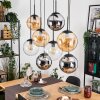 Gastor Lampa wisząca, Kula świetlna, Lampa wisząca W kolorze bursztynu, Chrom, Przezroczysty, Przydymiony, 8-punktowe