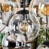 Gastor lampa wisząca, kula świetlna, lampa wisząca bursztynowy, chrom, przezroczysty, przydymiony, 8-punktowe