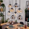Gastor Lampa wisząca, Kula świetlna, Lampa wisząca W kolorze bursztynu, Chrom, Przezroczysty, Przydymiony, 8-punktowe