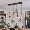 Gastor Lampa wisząca, Kula świetlna, Lampa wisząca W kolorze bursztynu, Chrom, Przezroczysty, Przydymiony, 8-punktowe