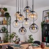 Gastor lampa wisząca, kula świetlna, lampa wisząca bursztynowy, przezroczysty, przydymiony, 8-punktowe