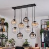 Gastor lampa wisząca, kula świetlna, lampa wisząca bursztynowy, przezroczysty, przydymiony, 8-punktowe