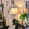 Bassagoda Lampa stojąca Nikiel matowy, Czarny, 1-punktowy