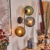 Koyoto Kula świetlna, Lampa ścienna Złoty, Czarny, 3-punktowe