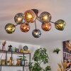 Ripoll Lampa sufitowa, Kula świetlna Niebeieski, Zielony, W kolorze miedzi, 8-punktowe
