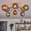 Ripoll Lampa sufitowa, Kula świetlna Niebeieski, Zielony, W kolorze miedzi, 8-punktowe