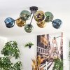Ripoll Lampa sufitowa, Kula świetlna Niebeieski, Złoty, Zielony, 8-punktowe