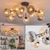 Koyoto Lampa sufitowa, Kula świetlna 89 cm W kolorze bursztynu, Przezroczysty, Przydymiony, 12-punktowe