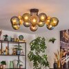 Koyoto lampa sufitowa, kula świetlna 89 cm niebeieski, zielony, miedziany, 12-punktowe