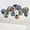 Koyoto lampa sufitowa, kula świetlna 89 cm niebeieski, zielony, miedziany, 12-punktowe