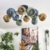 Koyoto Lampa sufitowa, Kula świetlna 89 cm Niebeieski, Złoty, Zielony, 12-punktowe