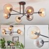 Koyoto Lampa sufitowa, Kula świetlna 80 cm W kolorze bursztynu, Przezroczysty, Przydymiony, 6-punktowe