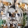 Gastor lampa wisząca, kula świetlna, lampa wisząca bursztynowy, przezroczysty, przydymiony, 8-punktowe