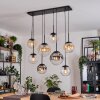Gastor lampa wisząca, kula świetlna, lampa wisząca bursztynowy, przezroczysty, przydymiony, 8-punktowe
