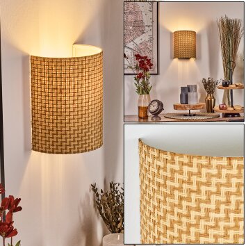 Labrujo lampa up & down, kinkiet czarny, biały, 1-punktowy