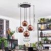Ripoll lampa wisząca, kula świetlna, lampa wisząca kaskadowa miedziany, 4-punktowe