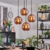 Ripoll lampa wisząca, kula świetlna, lampa wisząca kaskadowa miedziany, 4-punktowe