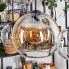 Koyoto lampa wisząca, kula świetlna, lampa wisząca bursztynowy, przezroczysty, przydymiony, 6-punktowe