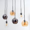 Koyoto Lampa wisząca, Kula świetlna, Lampa wisząca W kolorze bursztynu, Chrom, Przezroczysty, Przydymiony, 6-punktowe