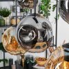 Ripoll Lampa wisząca, Kula świetlna, Lampa wisząca W kolorze bursztynu, Przydymiony, 6-punktowe