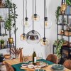 Koyoto Lampa wisząca, Kula świetlna, Lampa wisząca W kolorze bursztynu, Przezroczysty, Przydymiony, 6-punktowe
