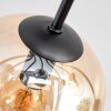 Koyoto lampa sufitowa, kula świetlna 85 cm bursztynowy, przezroczysty, przydymiony, 8-punktowe