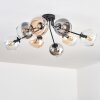 Koyoto lampa sufitowa, kula świetlna 85 cm bursztynowy, przezroczysty, przydymiony, 8-punktowe